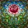 Nature Enthusiasts' Vibrant Pink Red Rose Intricate Tiffany Stained Glass Botanical Mosaic Stained Glass Suncatcher - 7