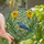 Nature Lovers' Jewel Tone Stained Glass Bluebird Daffodil Floral Mosaic Stained Glass Suncatcher - ULmVK9-u_c