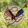 Patriotic Americans' Majestic Stained Glass Bald Eagle American Flag Ruby Sapphire Amber Mosaic Stained Glass Suncatcher - D6zBZRVwBH