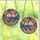 Patriotic Americans' Vibrant Tiffany Stained Glass Three Roosters American Flag Stars & Stripes Mosaic Stained Glass Suncatcher - 3