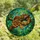Nature Lovers' Tiffany Stained Glass Python Jungle Emerald Green Amber Jewel Tone Artwork Stained Glass Suncatcher - 4