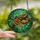 Nature Lovers' Tiffany Stained Glass Python Jungle Emerald Green Amber Jewel Tone Artwork Stained Glass Suncatcher - 2