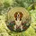 Beagle Lovers' Stained Glass Tiffany Style Beagle Wildflower Sunburst Design Stained Glass Suncatcher - 4