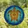 Ocean & Art Lovers' Intricate Stained Glass Sea Turtle Mandala Blue Orange Yellow Bronze Jewel Tones Stained Glass Suncatcher - 4