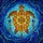Ocean & Art Lovers' Intricate Stained Glass Sea Turtle Mandala Blue Orange Yellow Bronze Jewel Tones Stained Glass Suncatcher - 7