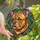 Dog Lovers' Intricate Stained Glass Bulldog Pug Head Geometric Mosaic Jewel Tones Art Pattern Stained Glass Suncatcher - 1