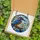Nature Lovers' Tiffany Stained Glass Kingfisher Art, Royal Blue Orange Emerald Jewel Tone Mosaic Stained Glass Suncatcher - 5
