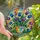 Floral Art Fans' Tiffany Style Stained Glass Tulip Bouquet Mosaic Vibrant Jewel Tones Stained Glass Suncatcher - R_C1EjMLxz