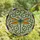 Art Lovers' Iridescent Dragonfly Tiffany Stained Glass Sapphire Emerald Amber Burnt Orange Mosaic Stained Glass Suncatcher - 4