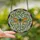 Art Lovers' Iridescent Dragonfly Tiffany Stained Glass Sapphire Emerald Amber Burnt Orange Mosaic Stained Glass Suncatcher - 2