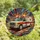 Emergency Services Supporters Vibrant Tiffany Stained Glass Ambulance Mosaic Edge-to-Edge Geometric Jewel Tones Stained Glass Suncatcher - 4