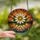 Art Lovers' Intricate Jewel Tone Stained Glass Daisy Crystal Prism Sunset Mosaic Stained Glass Suncatcher - j4ea3xbyx5