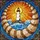 Coastal Art Enthusiasts' Tiffany Stained Glass Lighthouse, Ocean Waves, Golden Sun, Jewel Tone Conch Frame Stained Glass Suncatcher - 7