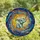 Dreamy Art Lovers' Tiffany Stained Glass Baby Elephant Crescent Moon Cosmic Galaxy Mosaic Stained Glass Suncatcher - 4TdG_wRSfx