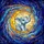 Dreamy Art Lovers' Tiffany Stained Glass Baby Elephant Crescent Moon Cosmic Galaxy Mosaic Stained Glass Suncatcher - 7