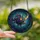 Oceanic Art Admirers' Tiffany Style Anglerfish Stained Glass Mosaic, Bioluminescent Lure, Sapphire Blue & Amethyst Tones Stained Glass Suncatcher - VlukFFWCMD