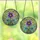 Women's Vibrant Stained Glass Floral Mosaic Golden Jewels Teal Violet Indigo Botanical Garden Stained Glass Suncatcher - 3