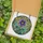 Women's Vibrant Stained Glass Floral Mosaic Golden Jewels Teal Violet Indigo Botanical Garden Stained Glass Suncatcher - 5