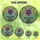 Women's Vibrant Stained Glass Floral Mosaic Golden Jewels Teal Violet Indigo Botanical Garden Stained Glass Suncatcher - 6