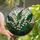Art Lovers' Tiffany Stained Glass Pink Lily of the Valley Emerald Green & Dark Teal Floral Mosaic Stained Glass Suncatcher - 1