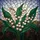 Art Lovers' Tiffany Stained Glass Pink Lily of the Valley Emerald Green & Dark Teal Floral Mosaic Stained Glass Suncatcher - 7