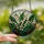 Art Lovers' Tiffany Stained Glass Pink Lily of the Valley Emerald Green & Dark Teal Floral Mosaic Stained Glass Suncatcher - 2