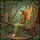 Fantasy Art Lovers' Ethereal Stained Glass Fairy Forest Emerald Golden Amber Terracotta Mosaic Art Stained Glass Suncatcher - 7