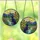 Dog Lovers' Tiffany Stained Glass Black Dog Sunflowers Mountain River Mosaic Design Stained Glass Suncatcher - 3