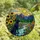 Dog Lovers' Tiffany Stained Glass Black Dog Sunflowers Mountain River Mosaic Design Stained Glass Suncatcher - 4