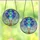 Whimsical Dreamers' Tiffany Stained Glass Hot Air Balloon Forget-Me-Not Jewel Tone Mosaic Stained Glass Suncatcher - 3