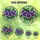 Floral Art Lovers' Tiffany Stained Glass Purple Violet Pansy Jewel Tone Mosaic Stained Glass Suncatcher - 6