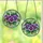 Floral Art Lovers' Tiffany Stained Glass Purple Violet Pansy Jewel Tone Mosaic Stained Glass Suncatcher - 3