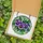 Floral Art Lovers' Tiffany Stained Glass Purple Violet Pansy Jewel Tone Mosaic Stained Glass Suncatcher - 5