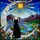 Cat Lovers' Celestial Stained Glass Angel Cat Moon Mountain Wildflower Jewel Tone Mosaic Stained Glass Suncatcher - 7