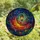 Stargazer's Vibrant Tiffany Stained Glass Crescent Moon & Cosmic Nebula Mosaic Stained Glass Suncatcher - MIHYAyh1tm