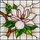 Nature Lovers' Elegant Tiffany Stained Glass Magnolia Bloom Blush Pink Magenta Emerald Green Clear Glass Mosaic Stained Glass Suncatcher - 7