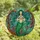 Fantasy Art Lovers' Detailed Stained Glass Mermaid Mosaic Ocean Coral Teal Blue Green Jewel Tones Stained Glass Suncatcher - T7T0okEgqz