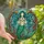 Fantasy Art Lovers' Detailed Stained Glass Mermaid Mosaic Ocean Coral Teal Blue Green Jewel Tones Stained Glass Suncatcher - lnOUsWuyIh