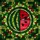 Vibrant Art Lovers' Glowing Stained Glass Watermelon Mosaic Jewel Tones Stained Glass Suncatcher - 7