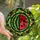 Vibrant Art Lovers' Glowing Stained Glass Watermelon Mosaic Jewel Tones Stained Glass Suncatcher - 1