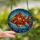 Ocean Lovers' Tiffany Style Stained Glass Robust Fish Mosaic Water Pattern Amber Orange Jewel Tones Stained Glass Suncatcher - 2