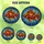 Ocean Lovers' Tiffany Style Stained Glass Robust Fish Mosaic Water Pattern Amber Orange Jewel Tones Stained Glass Suncatcher - 6