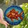Ocean Lovers' Tiffany Style Stained Glass Robust Fish Mosaic Water Pattern Amber Orange Jewel Tones Stained Glass Suncatcher - 1