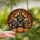 Halloween Lovers' Tiffany Stained Glass Raccoon Witch Jack-o'-Lantern Autumn Mosaic Art Stained Glass Suncatcher - 2