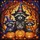Halloween Lovers' Tiffany Stained Glass Raccoon Witch Jack-o'-Lantern Autumn Mosaic Art Stained Glass Suncatcher - 7