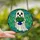 Whimsical Art Lovers' Intricate Stained Glass Friendly Ghost Plant Mosaic Jewel Tones Stained Glass Suncatcher - 2