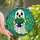 Whimsical Art Lovers' Intricate Stained Glass Friendly Ghost Plant Mosaic Jewel Tones Stained Glass Suncatcher - 1