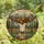 Boho Western Style Lovers' Intricate Stained Glass Steer Skull Wildflower Desert Mosaic Jewel Tones Stained Glass Suncatcher - 4