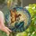 Fantasy Art Lovers' Ethereal Winged Fairy Reading Book Tiffany Stained Glass Deep Teal Gold Amber Jewel Tone Mosaic Stained Glass Suncatcher - 1
