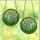 Women's Luminous Tiffany Style Bluebell Floral Periwinkle Indigo Green Mosaic Pattern Stained Glass Suncatcher - 3